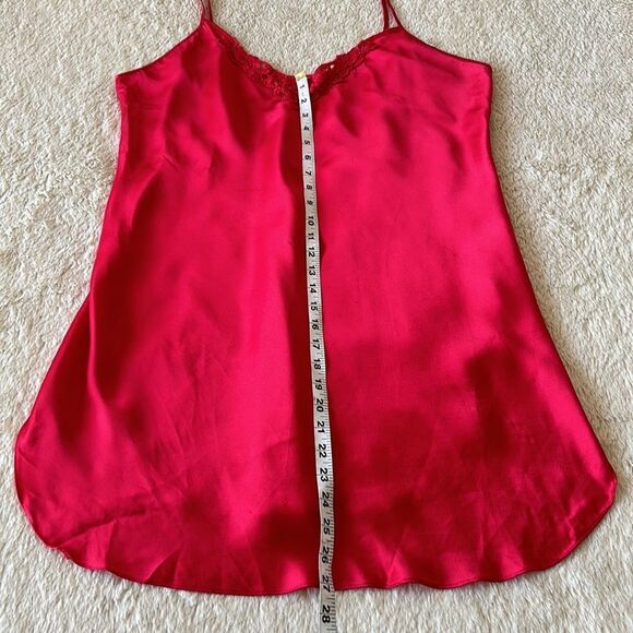 Vintage red slip nightgown size 1X - Picture 12 of 16